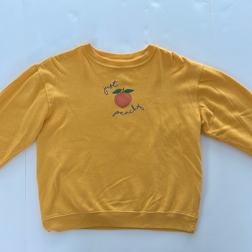 Women’s Sweatshirt “Just Peachy” - Medium